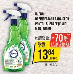 Mega Image Igienol Dezinfectant fără clor pentru suprafețe mici, mår Ofertă