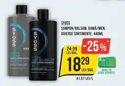 Mega Image Syoss şampon/balsam, damă/men Ofertă