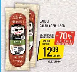 Mega Image Caroli salam cozia Ofertă