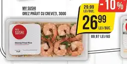 Mega Image My Sushi Orez Prăjit Cu Creveți Ofertă