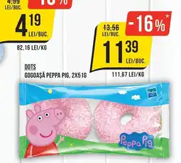 Mega Image dots gogoasă peppa pig Ofertă
