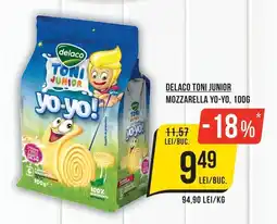 Mega Image Delaco toni junior mozzarella yo-yo Ofertă