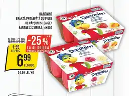 Mega Image Danonino brânză proaspătă cu piure Ofertă