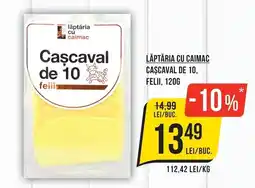 Mega Image Lăptăria cu Caimac Cașcaval de 10 felii Ofertă