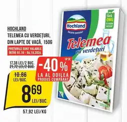 Mega Image Hochland telemea cu verdeturi Ofertă