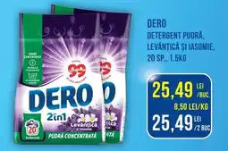 Mega Image Dero detergent pudră, levăntică și iasomie Ofertă