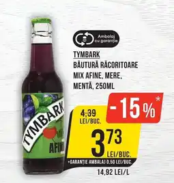 Mega Image Tymbark băutură răcoritoare mix afine, mere, mentă Ofertă
