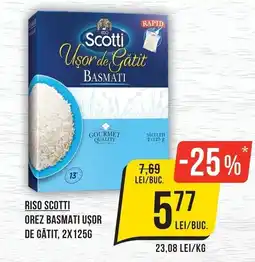 Mega Image Riso Scotti orez basmati ușor de gătit Ofertă