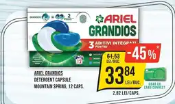 Mega Image Ariel grandios detergent capsule mountain spring Ofertă