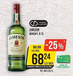 Mega Image Jameson Whisky Ofertă