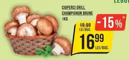 Mega Image Ciuperci grill champignon brune Ofertă