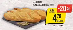Mega Image La Lorraine pâine albă rustică Ofertă