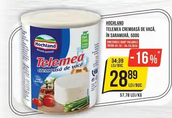 Hochland telemea cremoasă de vacă