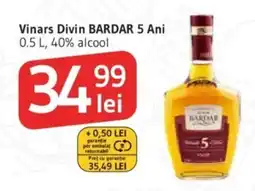 Supeco Vinars Divin Bardar 5 Ani Ofertă