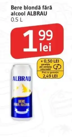 Supeco Albrau bere blondă fără alcool Ofertă