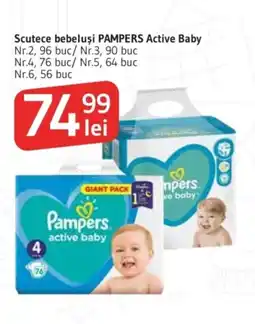 Supeco Pampers active baby Ofertă