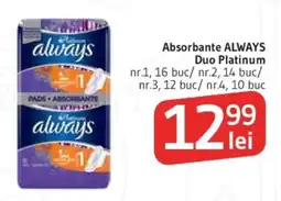 Supeco Always absorbante duo platinum Ofertă