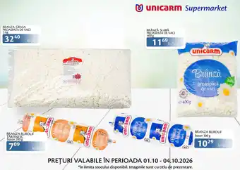 Unicarm unicarm brânză grasă proaspătă de vaci Ofertă