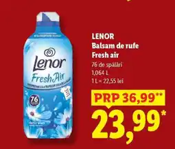 Lidl LENOR Balsam de rufe Fresh air Ofertă