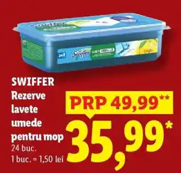 Lidl SWIFFER Rezerve lavete umede pentru mop Ofertă