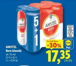 Lidl AMSTEL Bere blondă Ofertă