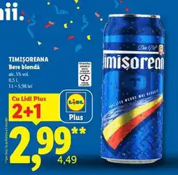 Lidl TIMIŞOREANA Bere blondă Ofertă