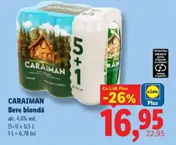 Lidl CARAIMAN Bere blondă Ofertă