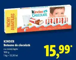Lidl KINDER Batoane de ciocolată Ofertă
