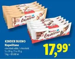 Lidl KINDER BUENO Napolitane Ofertă