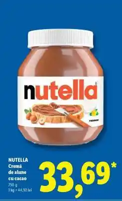 Lidl Nutella Ofertă