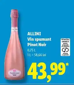Lidl ALLINI Vin spumant Pinot Noir Ofertă