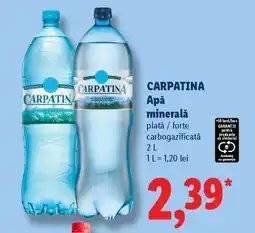 Lidl CARPATINA Apă minerală Ofertă