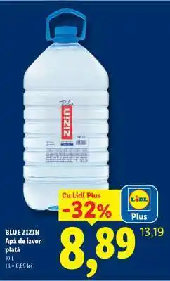Lidl Blue Zizin Apă de izvor plată Ofertă