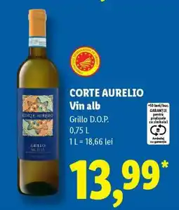 Lidl CORTE AURELIO Vin alb Ofertă