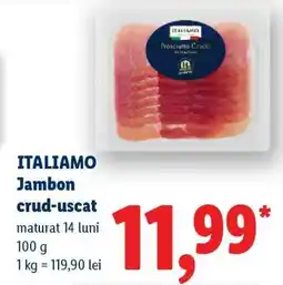 Lidl ITALIAMO Jambon crud-uscat Ofertă