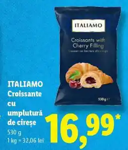 Lidl ITALIAMO Croissante cu umplutură de cireșe Ofertă