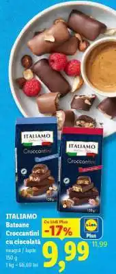 Lidl ITALIAMO Batoane Croccantini cu ciocolată Ofertă