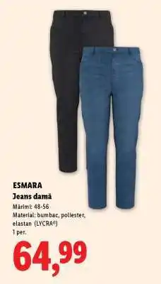 Lidl ESMARA Jeans damă Ofertă