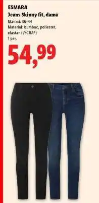 Lidl Esmara Jeans Skinny Fit, damă Ofertă
