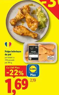Lidl Pulpe inferioare de pui Ofertă