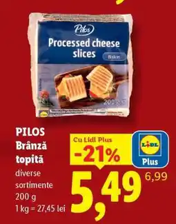 Lidl PILOS Brânză topită Ofertă