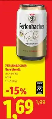 Lidl Perlenbacher Bere blondă Ofertă