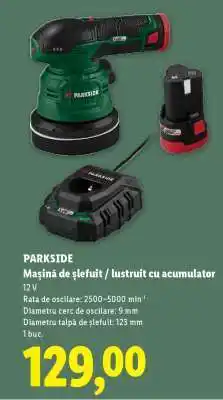 Lidl PARKSIDE Mașină de șlefuit / lustruit cu acumulator Ofertă