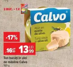 Carrefour Ton bucăți în ulei de măsline, Calvo Ofertă