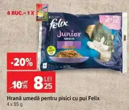Carrefour Hrană umedă pentru pisici cu pui Felix Ofertă