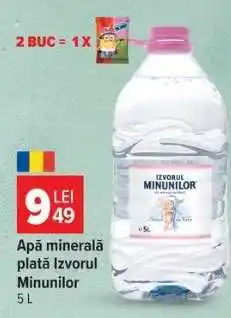 Carrefour Apă minerală plată Izvorul Minunilor Ofertă