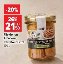 Carrefour File de ton Albacore Carrefour Extra Ofertă