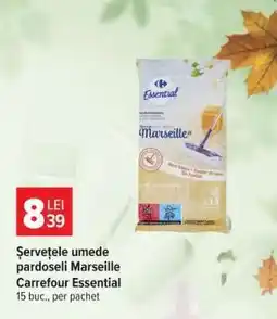Carrefour Șervețele umede pardoseli Marseille Carrefour Essential Ofertă