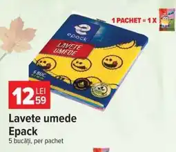 Carrefour Lavete umede EPACK Ofertă