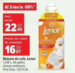 Carrefour Balsam de rufe, Lenor Ofertă